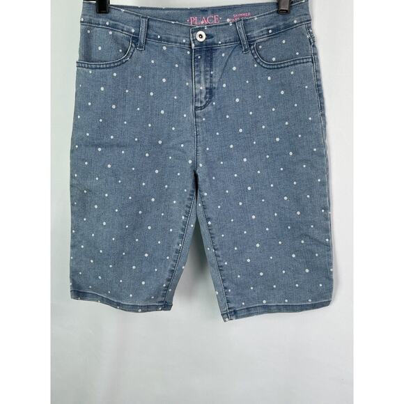 The Children’s Place Girl Jean Shorts Size 16 Skimmer Pant Court - Picture 1 of 9